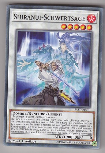 Shiranui schwertsage - yu-gi-oh,