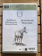 Stampin Up Stempelset DAS GLÜCK DER ERDE, begehrte Rarität mit Pferd
