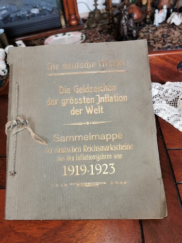 Reichsmarkscheine sammelmappe - reichsmarkscheine,