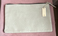 Clutch Cremefarbene Kunstleder