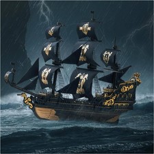 3D Holzpuzzle Segelschiff Bausatz DIY Modellschiff für Erwachsene Jugend Deko...