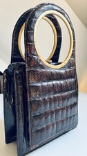 Vintage Handtasche Croco