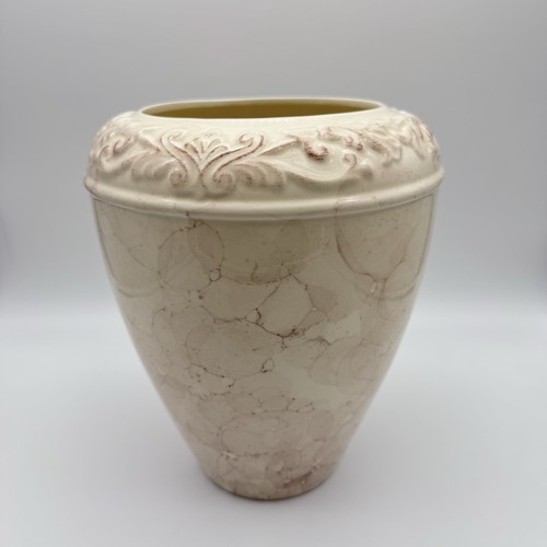 Vintage keramik vase relief - keramik,