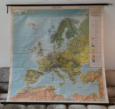 21 vintage Landkarte | Schulkarten | Lehrtafel | KONVOLUT