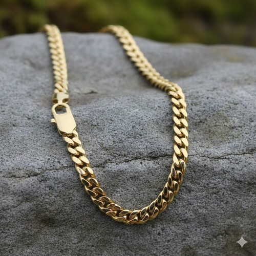 Gold kubanische kette - kt,