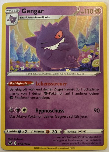 Pokemon gengar holo deutsch - pokemon,