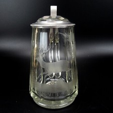 Antiker Glas Bierkrug