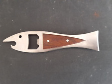 Flaschenöffner Carl Aubök Fisch Kapselheber Edelstahl Holz