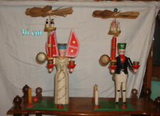 alter Klingel Engel und   Bergmann  Füchtner Seiffen ca 1960 Erzgebirge