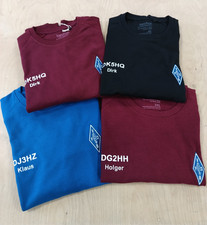 Sweatshirt mit gesticktem logo