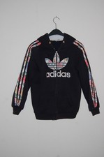ADIDAS - GR. 176 - Sweatjacke dunkelblau-bunt