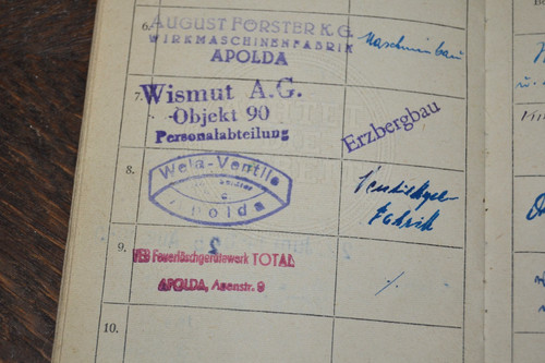 Ausweis 1949 wismut - ausweis,