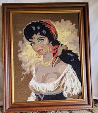 Stickerei Bild exotische Frau