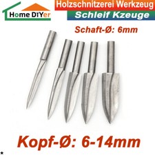 HSS Holzschnitzwerkzeug Für Dremel Rotationswerkzeuge Schnitzwerkzeug 6mm Schaft