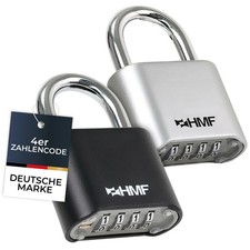 HMF Zahlenschloss Vorhängeschloss Schloss 4-stelliger Zahlencode Zinklegierung