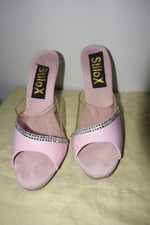 Stilox Pumps High-Heels Sexy 37 rosa  mit Steinchen oft getragen für Sammler