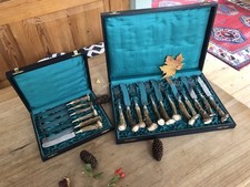 Jagdbesteck / Hirschhornbesteck 