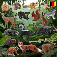 18 Stück Dschungel Zoo Tiere
