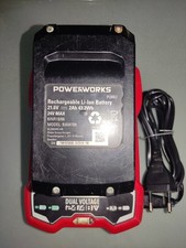 Powerworks Ladegerät P2448C mit 1x Akku als Ersatzteile