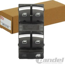 CHROM SCHALTER-EINHEIT 4x ELEKTRISCHE FENSTERHEBER für AUDI A3 8P A6 4F C6 Q7 4L