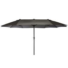 Doppelsonnenschirm XXL Sonnenschirm anthrazit m. Kurbel 4,50m Polyester 180g/m²