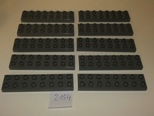 Lego Duplo 16er Noppen 2x8 Bausteine Lange Steine flach  (NR.2154) grau