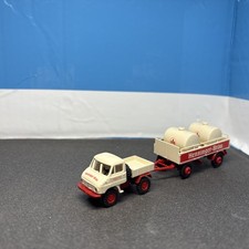 1/87 Brekina Unimog 411 Henninger Bräu Hänger mit Tanks 39101 H0