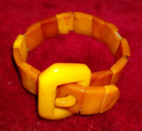 Antikes bernstein armband - bernstein,
