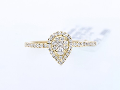 Gold ring natur - natur, brillanten