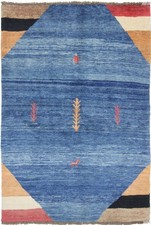 Original Perserteppich Gabbeh Ghashghai Orientteppich 222 cm x 149 cm  Alt Natur