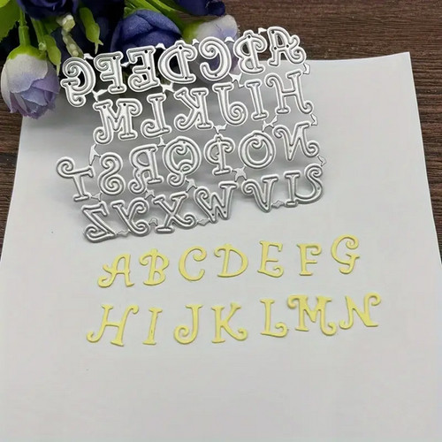 Prägeschablone alphabet - prägeschablone,