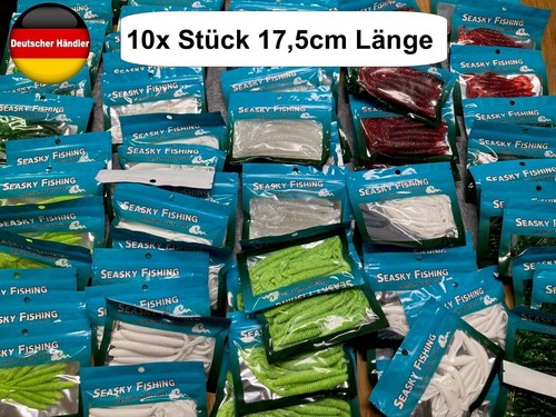 10x gummifisch gummiköder - 10x,
