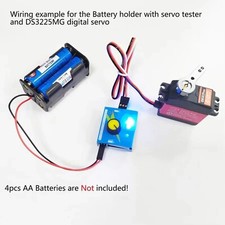 3-Kanal-Digital-Servo-Tester ESC Speed+ 4-Zellen-AABatteriehaltergehäuse