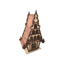 Holzhaus Weihnachten Weihnachtsdeko 25×14×10 cm