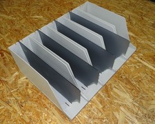 5 Stk. LEITZ Stehsammler DIN A4 quer Kunststoff mit 4 Trennwänden