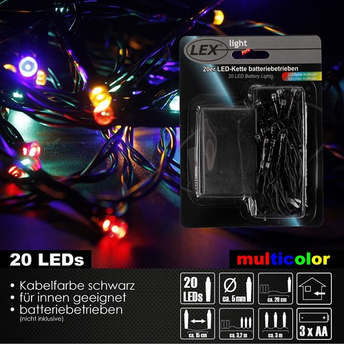 50er led lichterkette - 10/20/30/50er,