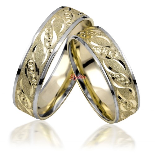 2x585 gold trauringe - trauringe, paarpreis