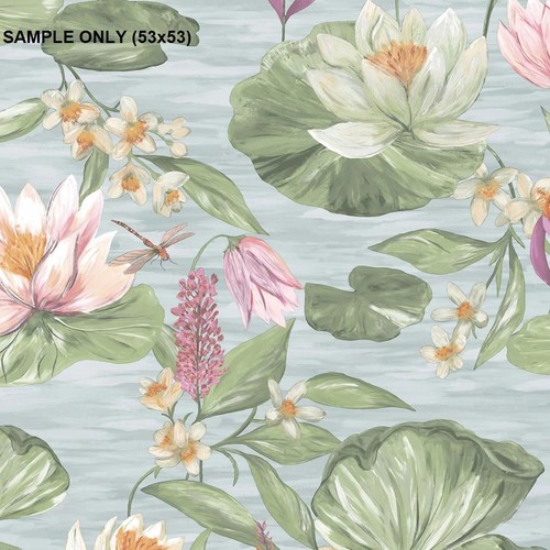 Muster blaue lilie pad - **,