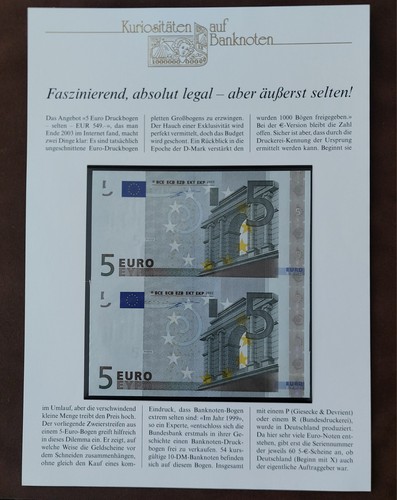 Kuriositäten auf banknoten - ,