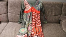 " Desigual " Kleid,ca.knielang Gr.M,grundfarbe grün