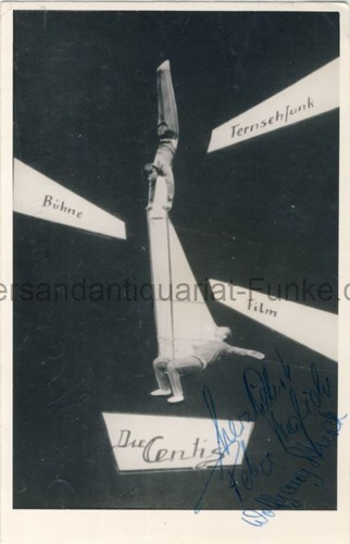 Autogrammkarte artistik circus - autogrammkarte,