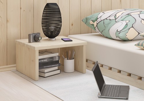 Metallfreier nachttisch - metallfreier,