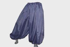 XXL Flieder Lavendel Nylon Hose weite Hose  Pumphose Haremhose Pluderhose