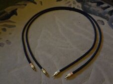 Viablue NF- S1 Silver Quattro analoges Cinch Kabel 2 x 1 Meter Stecker vergoldet