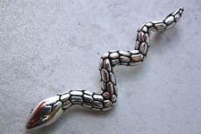 SCHLANGEN ANHÄNGER COBRA SCHLANGE 925 ECHT SILBER / 121
