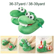 Plüschtier Krokodil Hausschuhe Rutschfeste Hausschuhe für Damen, Kinder