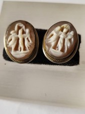 Franz Breuning Silber Ohrstecker  je 3x Tänzerin Gemme DBP   von 1930