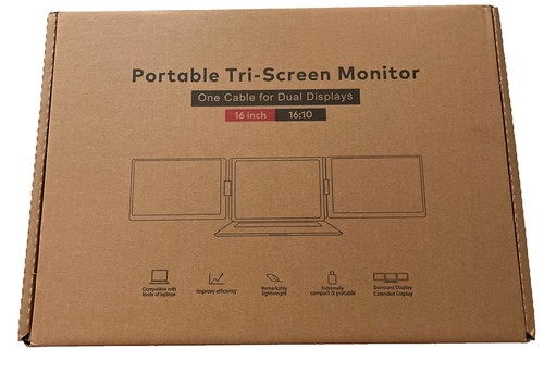Portable tri screen monitor - portable,