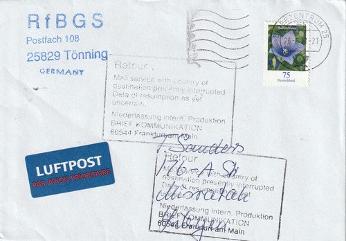 Postsperre wegen libyen - postsperre,