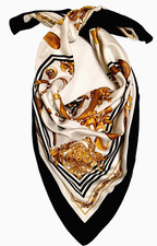 NEU! Großes Tuch NICO Modelle "Golf" Polyestersatin 88 x 88 cm